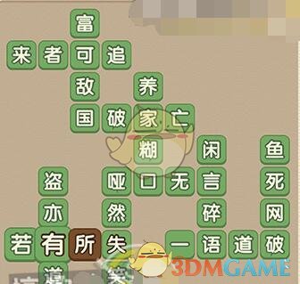 《成語大官人》第65關(guān)答案