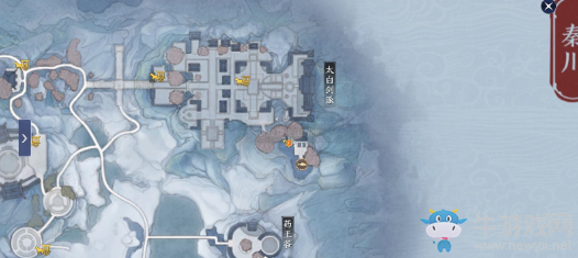 《天涯明月刀手游》盛景錄秦川篇位置大全