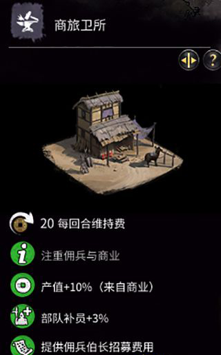 《全面戰(zhàn)爭：三國》孫堅特殊建筑-傭兵建筑一覽