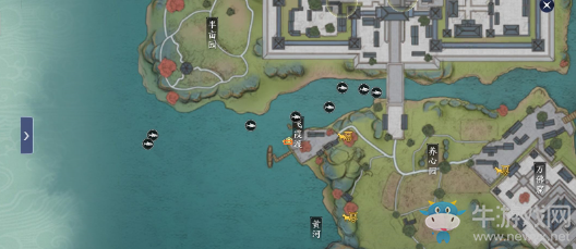 《天涯明月刀手游》盛景錄開封篇位置大全