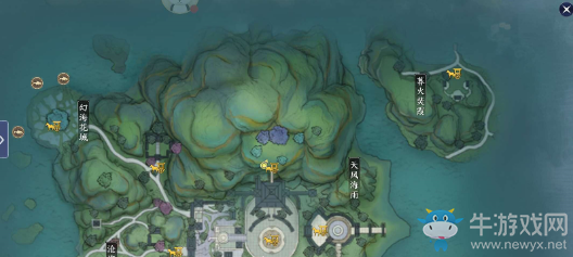 《天涯明月刀手游》盛景錄移花篇位置介紹