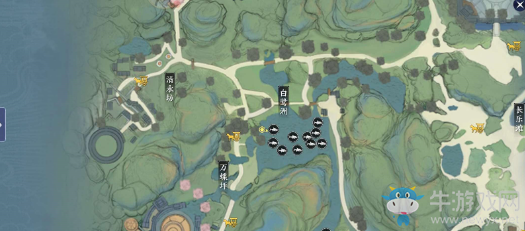 《天涯明月刀手游》盛景錄東越篇位置大全