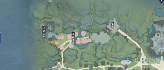 《天涯明月刀手游》盛景錄東越篇位置大全