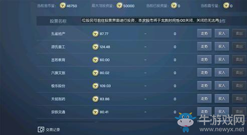《龍族幻想》股市進(jìn)入方法