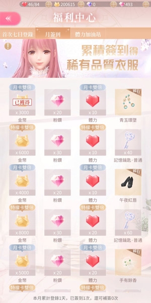 《閃耀暖暖》8月簽到套裝是什么