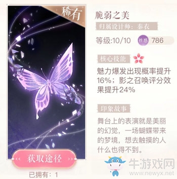 《閃耀暖暖》脆弱之美印象圖鑒
