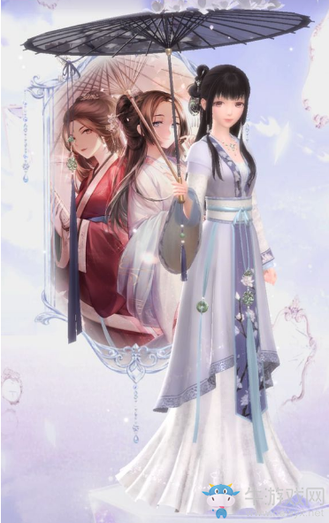 《閃耀暖暖》傾羽墨·一瞬傾城套裝介紹