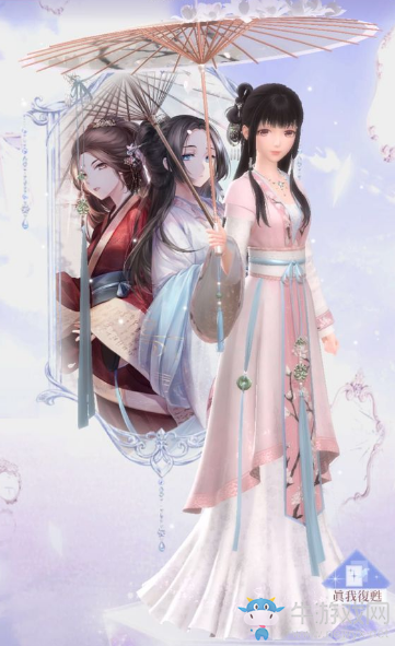 《閃耀暖暖》傾羽墨·一瞬傾城套裝介紹