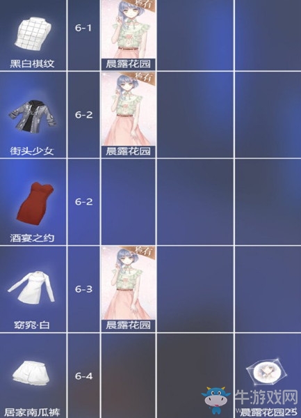 《閃耀暖暖》挑戰(zhàn)章節(jié)設(shè)計(jì)圖材料大全
