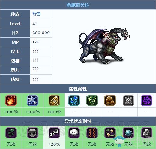 《最終幻想：勇氣啟示錄》惡魔奇美拉攻略