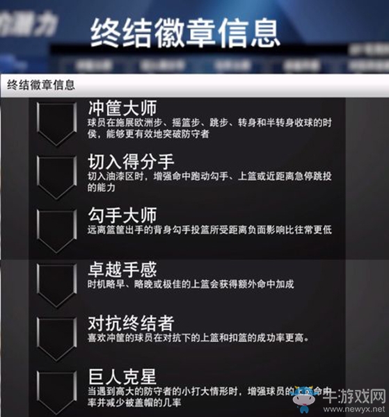 《NBA 2K20》終結徽章信息一覽