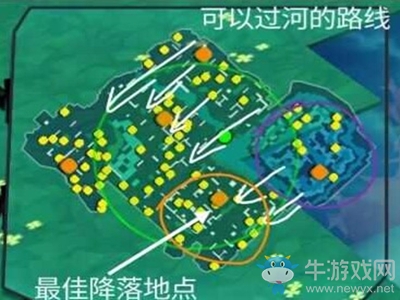 《奇葩戰(zhàn)斗家》吃雞模式開(kāi)局降落點(diǎn)推薦