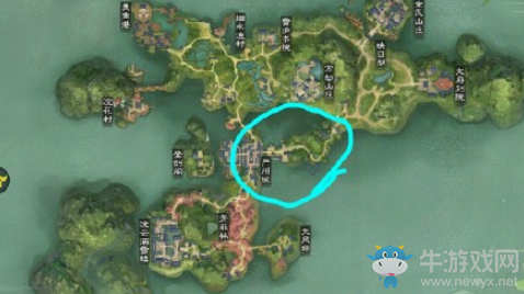 2019《一夢江湖》手游9月27日坐觀萬象打坐位置