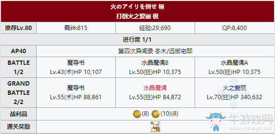 《Fgo》國服FateZero聯(lián)動復(fù)刻火之愛麗攻略