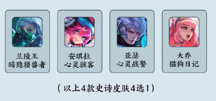 《王者榮耀》書寫峽谷回憶贏永久史詩皮膚活動地址