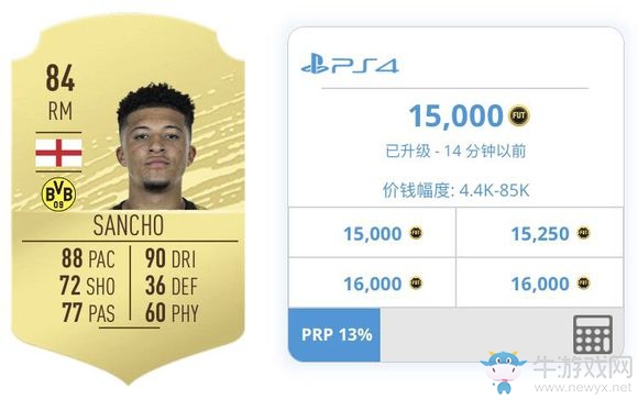 《FIFA 20》神卡球員桑喬和吉納布里推薦及點(diǎn)評(píng)