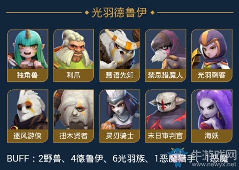 《多多自走棋》光羽德魯伊陣容搭配
