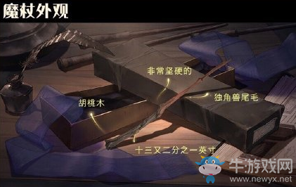 《哈利波特：魔法覺醒》胡桃木獨角獸毛魔杖含義介紹