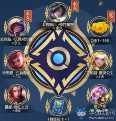 《王者榮耀》4周歲狂歡永久皮膚禮包