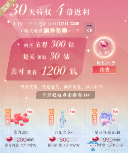 《戀與制作人》2019年雙十一活動大全