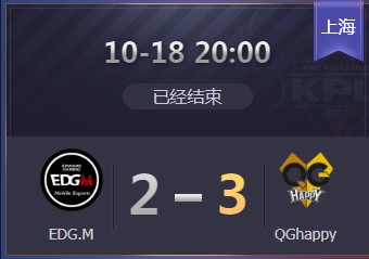 《王者榮耀》2019KPL秋季賽10月18日EDG vs QG比賽視頻
