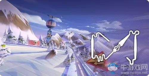 《跑跑卡丁車》手游冰山滑雪場賽道介紹