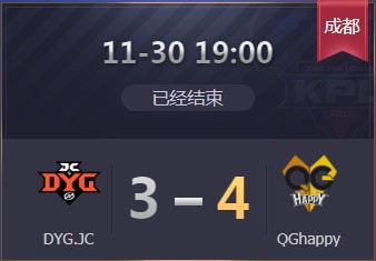 《王者榮耀》2019KPL秋季季后賽11月30日DYG vs QG比賽視頻