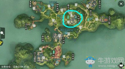 2020《一夢江湖》手游4月22日坐觀萬象打坐位置
