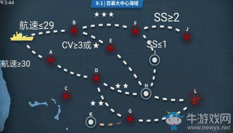 《戰(zhàn)艦少女r》8-1A帶路條件攻略