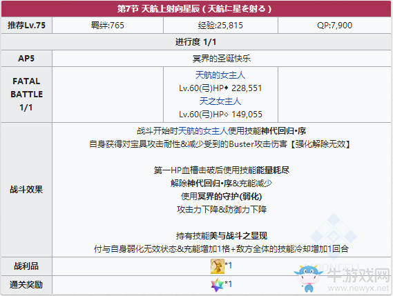 《FGO》圣誕三期第七節(jié)配置