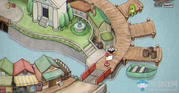 《茶杯头》三号世界篇-危险的桥墩