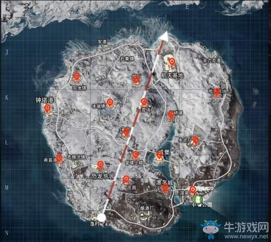 《和平精英》極寒物資箱在哪里