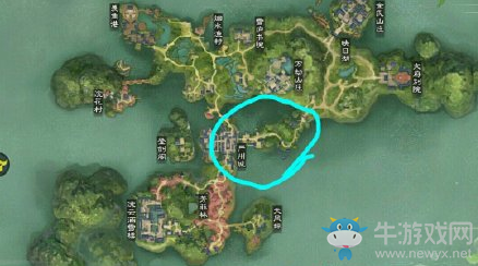 2020《一夢江湖》手游1月14日坐觀萬象打坐位置
