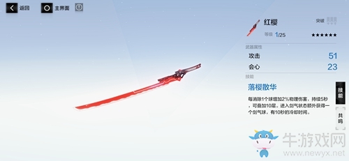 《戰(zhàn)雙帕彌什》紅櫻屬性技能一覽