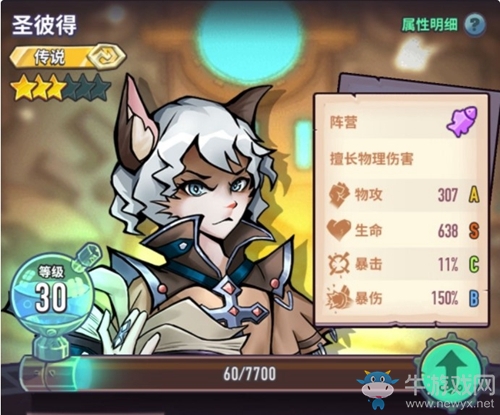 《巨像騎士團(tuán)》圣彼得屬性介紹