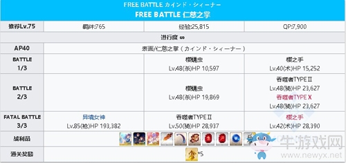 《FGO》CCC復(fù)刻仁慈之掌關(guān)卡配置