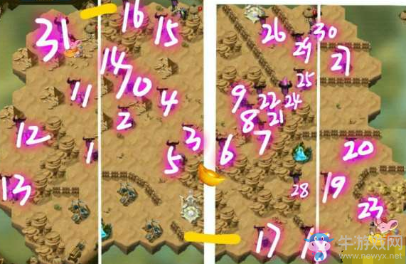 《劍與遠征》鴉巢峽谷路線攻略