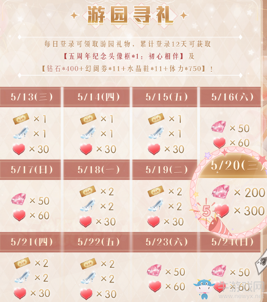 《奇跡暖暖》五周年游園尋禮活動(dòng)