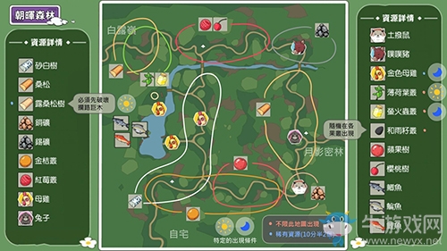 《小森生活》資源分布位置匯總