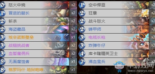 《爐石傳說》外域的灰燼雙斬殺激怒戰卡組推薦