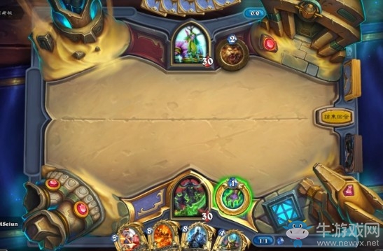 《爐石傳說》通靈學院轉校生奧丹姆沙漠效果