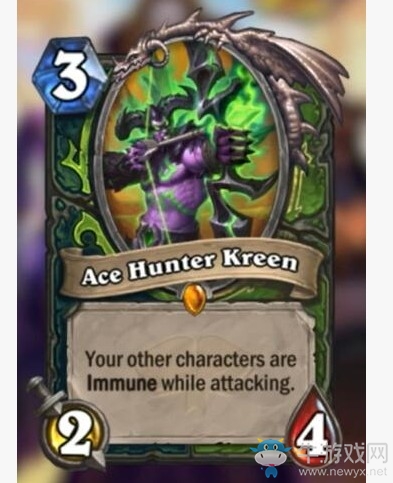 《爐石傳說》通靈學院雙職業瞎獵新卡金牌獵手克里介紹