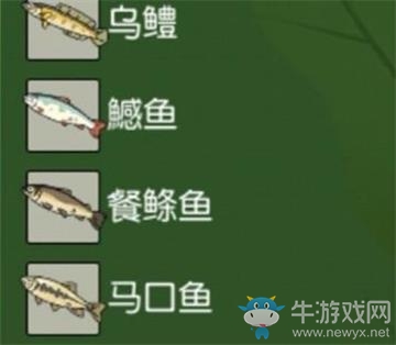 《小森生活》魚類分布位置介紹