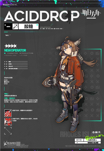 《明日方舟》干員酸糖介紹