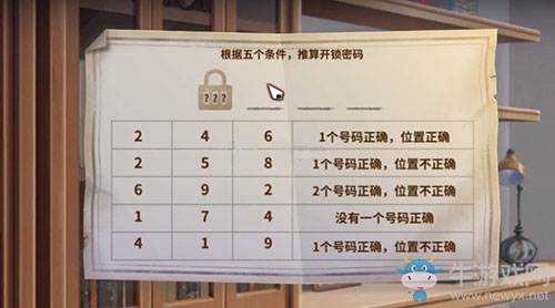 《迷霧之夏》書柜紙條密碼介紹