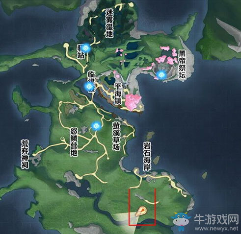 《天諭》手游草場瀑布洞穴坐標(biāo)位置介紹