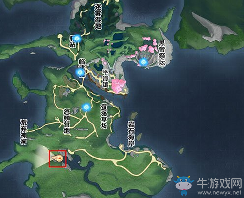 《天諭》手游草場瀑布洞穴坐標(biāo)位置介紹