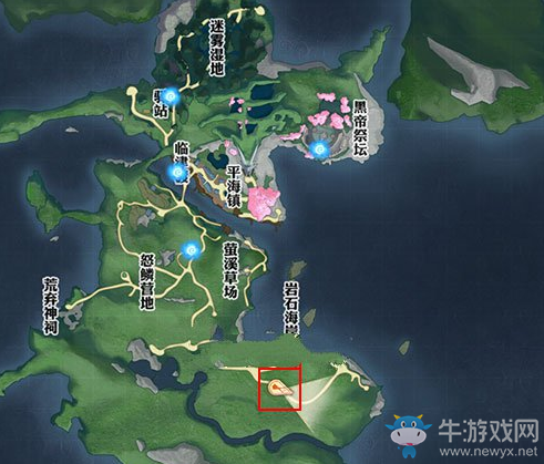 《天諭》手游草場瀑布洞穴坐標(biāo)位置介紹