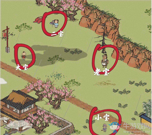 《江南百景圖》桃花村小寶位置介紹