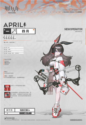 《明日方舟》干員四月介紹